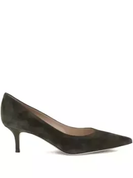 Туфли-лодочки с заостренным носком Gianvito Rossi, зеленый