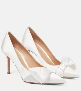 Туфли-лодочки Safira с бантом Gianvito Rossi, белый