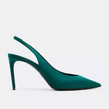 Туфли-лодочки Saint Laurent Zoe, зеленый