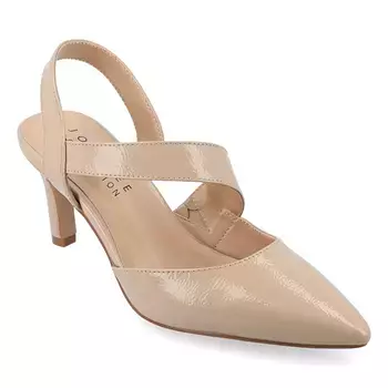 Туфли-Лодочки Scarlett с открытой пяткой Journee, коричневый