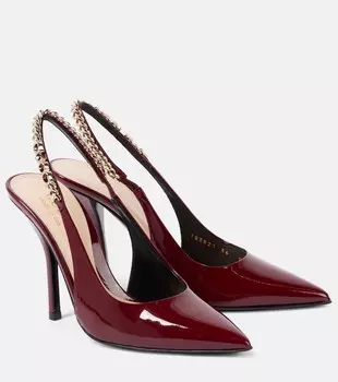 Туфли-лодочки Signoria на ремешке из лаковой кожи Gucci, R.Ancora/R.Ancora