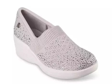 Туфли-лодочки Skechers X Martha Stewart Pier-Lite Reflection Wedge Slip-On, светло-серые