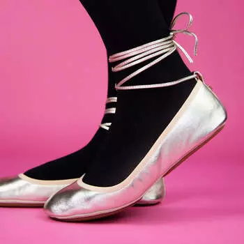 Туфли-лодочки Sofia Ankle Wrap из золотистой кожи Yosi Samra, золотой