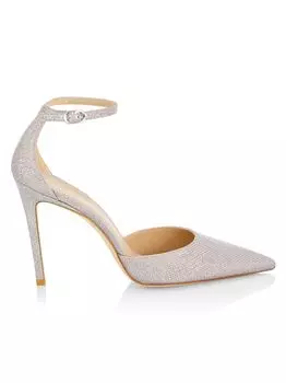 Туфли-лодочки Stuart 100 Metallic D'Orsay Stuart Weitzman, роза