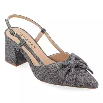 Туфли-Лодочки Tailynn с блочным каблуком Journee, черный