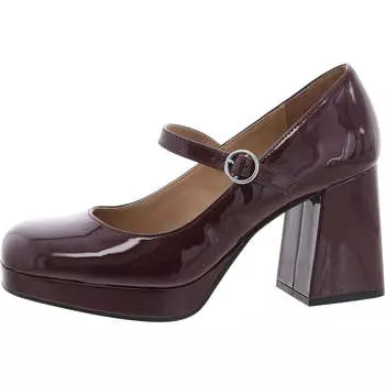 Туфли-лодочки Vaneciaa женские с круглым носком Mary Jane на каблуке Sun + Stone, цвет wine patent
