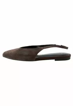 Туфли-лодочки в стиле «балерина» с ремешком на пятке FOREVER COMFORT, REGULAR FIT Next, коричневый