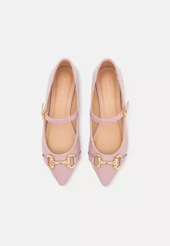 Туфли-лодочки в стиле «балерина» с ремешком на щиколотке Anna Field, светло-розовый