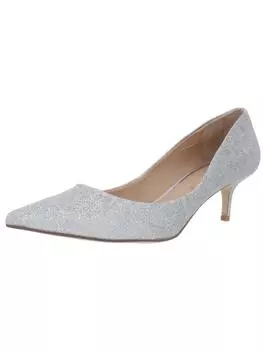 Туфли-лодочки женские Royalty Kitten Slip On Jewel Badgley Mischka, серебряный