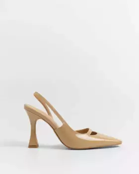 Туфли-лодочки женские с открытой пяткой и ремешком Mim, цвет Nude