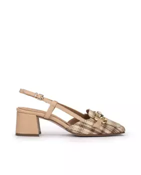 Туфли-лодочки женские с открытой пяткой и отделкой Pedro Miralles, бежевый