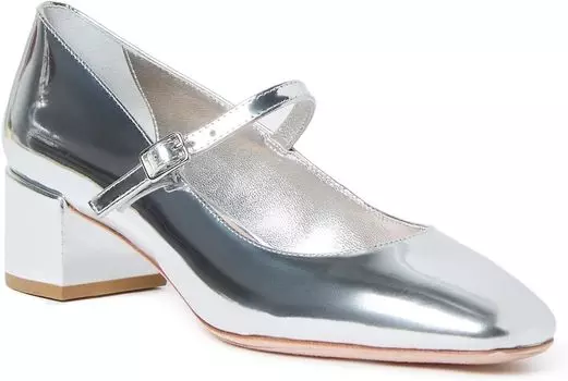 Туфли Loeffler Randall Lyra Mary Jane Pump, серебряный
