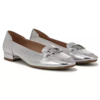 Туфли-лоферы Celine Lifestride, silver faux leather