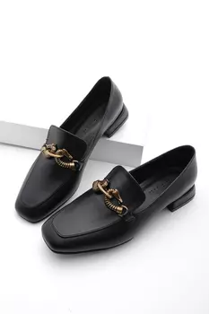 Туфли-лоферы - Черный - Блок Marjin, черный