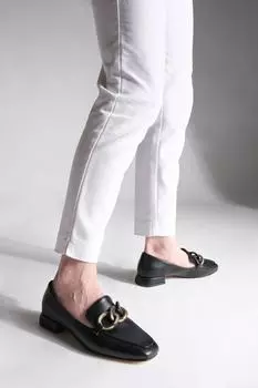 Туфли-лоферы - Черный - Блок Marjin, черный