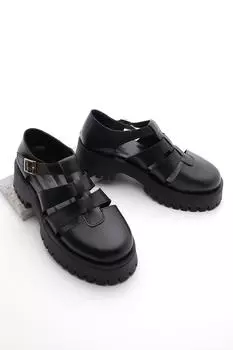 Туфли-лоферы - Черный - Блок Marjin, черный