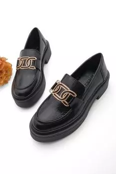 Туфли-лоферы - Черный - На плоской подошве Marjin, черный