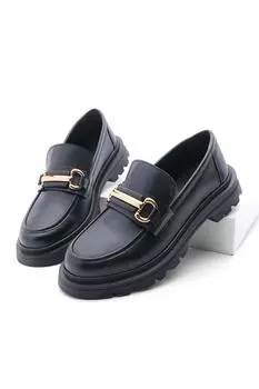 Туфли-лоферы - Черный - На плоской подошве Marjin, черный