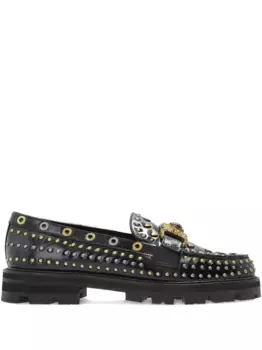 Туфли-лоферы Mansion, украшенные заклепками Kurt Geiger London, черный