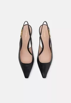 Туфли LOGO SLINGBACK Emporio Armani, черный