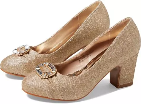 Туфли Lola Jewel Toe Pump Badgley Mischka, цвет Rose Gold
