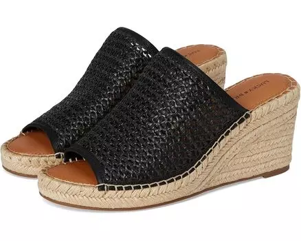 Туфли Lucky Brand Cabriah Woven Espadrille Wedge Sandal, черный