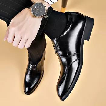 Туфли LUOMAIKE Dress Shoes Men Low-Top