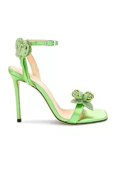 Туфли Mach & Mach Wonder Tulip Satin Square Toe, зеленый