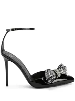 Туфли Mahrtina 105 с бантом Giuseppe Zanotti, черный