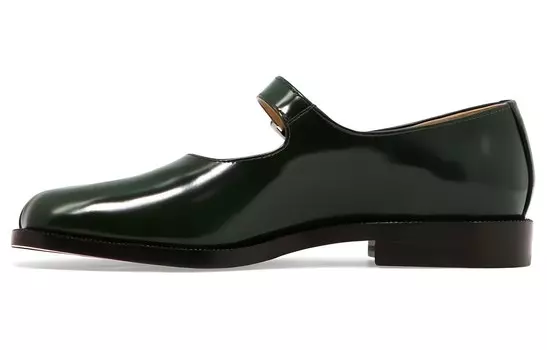 Туфли Maison Margiela Tabi Mary Jane, темно-зеленый