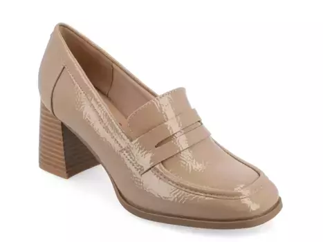 Туфли Malleah Journee, Taupe Patent Synthetic