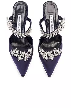 Туфли Manolo Blahnik Lurum 90, темно-синий