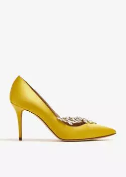 Туфли Manolo Blahnik Nadira Satin, желтый