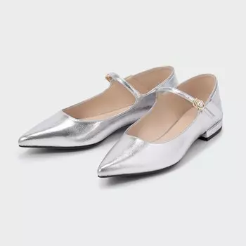 Туфли Мэри Джейн 2WAY PLST, серебро