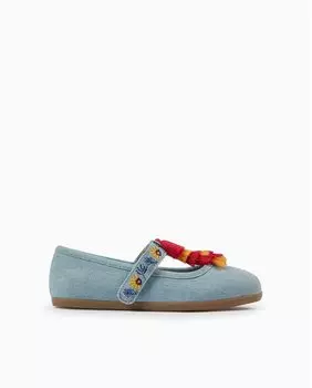 Туфли Мэри Джейн для девочек на застежке-липучке Zippy, синий