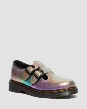 Туфли Мэри Джейн Junior 8065 из мятой кожи с радужной отделкой Dr. Martens