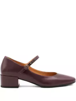 Туфли Мэри Джейн на блочном каблуке TOD'S, красный