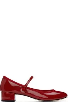 Туфли Мэри Джейн на каблуках Red Rose Repetto