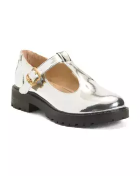 Туфли Мэри Джейн с металлизированным Т-образным ремешком Taelor (Little Kid, Big Kid) Sam Edelman, цвет Silver