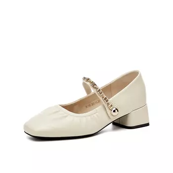 Туфли Мэри Джейн женские 15 Mins, бежевый