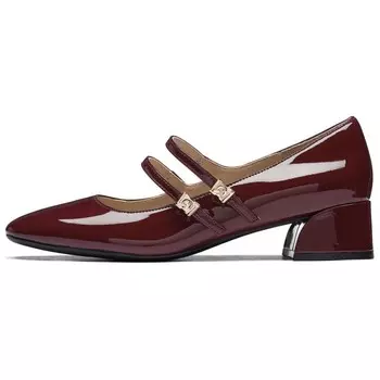 Туфли Мэри Джейн женские 73Hours, цвет Burgundy