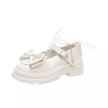 Туфли Мэри Джейн женские Abcylm, цвет Beige single pearl