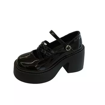 Туфли Мэри Джейн женские Abcylm, цвет Gloss Black