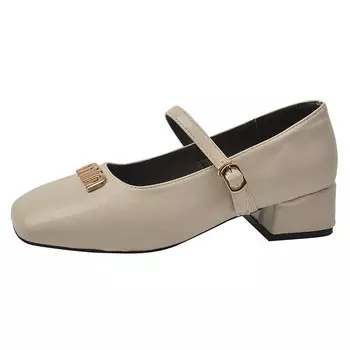 Туфли Мэри Джейн женские Abcylm, хаки