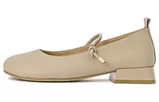 Туфли Мэри Джейн женские абрикосовые Aokang, цвет Apricot