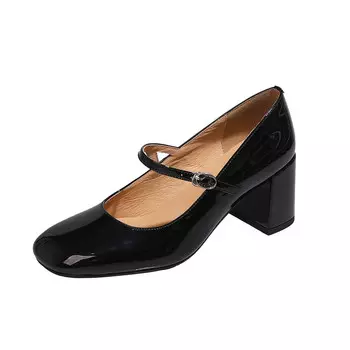 Туфли Мэри Джейн женские Aiqinisha, цвет Burgundy