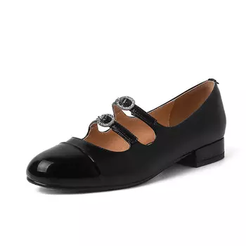 Туфли Мэри Джейн женские Bai Shiting, цвет Burgundy