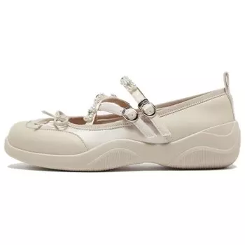 Туфли Мэри Джейн женские Basto, серебряный/серый