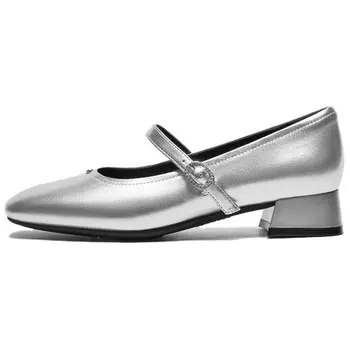 Туфли Мэри Джейн женские Bata, серебряный