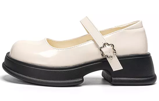 Туфли Мэри Джейн женские бежевые Warrior